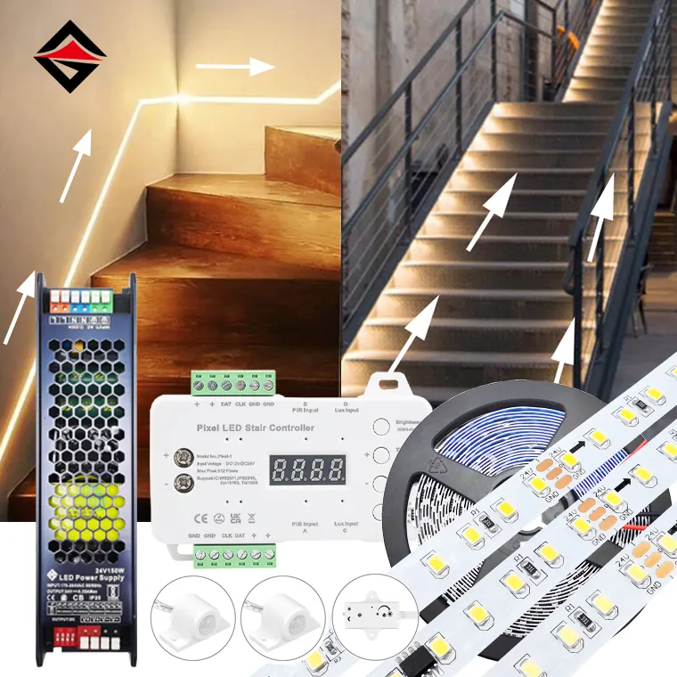 مجموعة شريط سلم LED القابلة للتخصيص